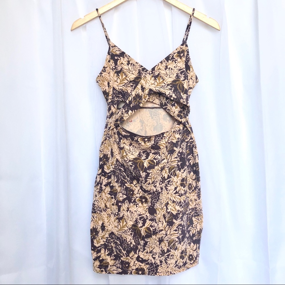 Free People Pattern Dress w/ Cutouts